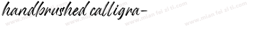 handbrushed calligra字体转换